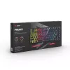 Spēļu tastatūra Savio SAVGK-PHENIX dzeltena USB RF bezvadu Bluetooth mehāniskā 82 taustiņi RGB