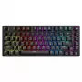 Spēļu tastatūra Savio SAVGK-PHENIX dzeltena USB RF bezvadu Bluetooth mehāniskā 82 taustiņi RGB
