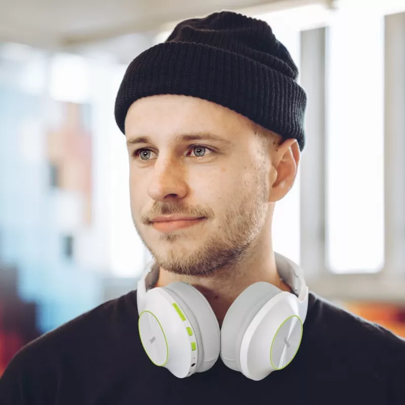 Hama Spirit Calypso II austiņas bezvadu galvas lentes zvani/mūzika Bluetooth zaļa, pelēka, balta