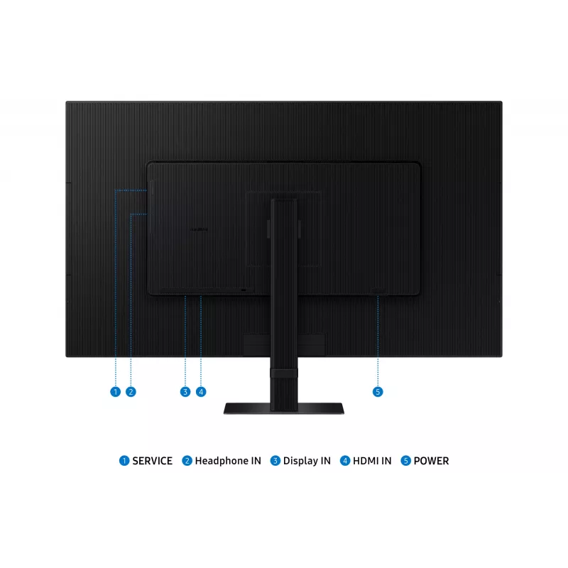 Samsung S70D datora monitors 81,3 cm (32 collas) 3840 x 2160 pikseļi 4K Ultra HD LED melns