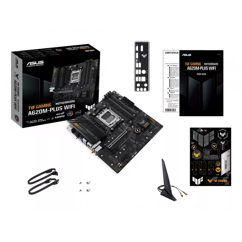 ASUS TUF GAMING A620M-PLUS WIFI AMD A620 ligzda Socket AM5 micro ATX