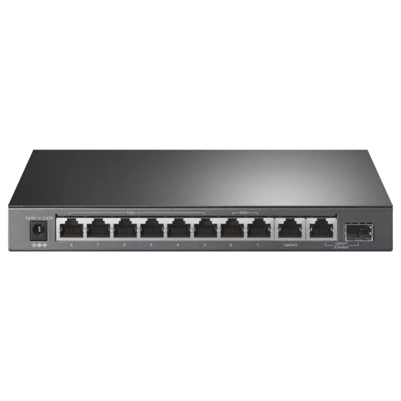 TP-Link 10 portu gigabitu galda slēdzis ar 6 portu PoE+ un 2 portu PoE++