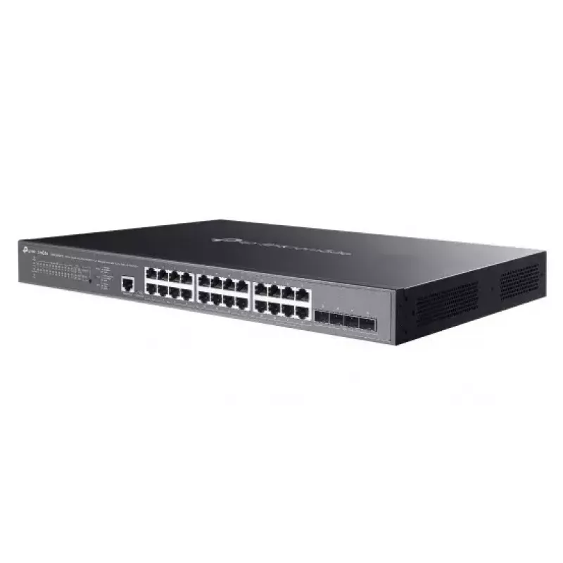 TP-Link Omada SG3428XMPP tīkla komutators Pārvaldīts L2+ Gigabit Ethernet (10/100/1000) Power over Ethernet (PoE) 1U Melns