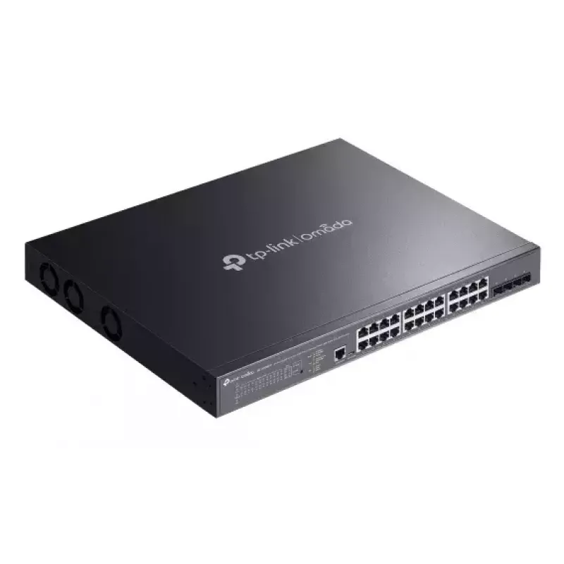 TP-Link Omada SG3428XMPP tīkla komutators Pārvaldīts L2+ Gigabit Ethernet (10/100/1000) Power over Ethernet (PoE) 1U Melns