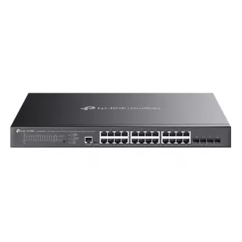TP-Link Omada SG3428XMPP tīkla komutators Pārvaldīts L2+ Gigabit Ethernet (10/100/1000) Power over Ethernet (PoE) 1U Melns