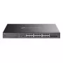 TP-Link Omada SG3428XMPP tīkla komutators Pārvaldīts L2+ Gigabit Ethernet (10/100/1000) Power over Ethernet (PoE) 1U Melns