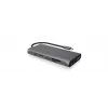 ICY BOX IB-DK4050-CPD vadu USB 3.2 Gen 1 (3.1 Gen 1) Type-C antracīta