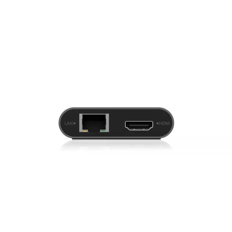 ICY BOX IB-DK4050-CPD vadu USB 3.2 Gen 1 (3.1 Gen 1) Type-C antracīta