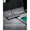 ICY BOX IB-DK4050-CPD vadu USB 3.2 Gen 1 (3.1 Gen 1) Type-C antracīta