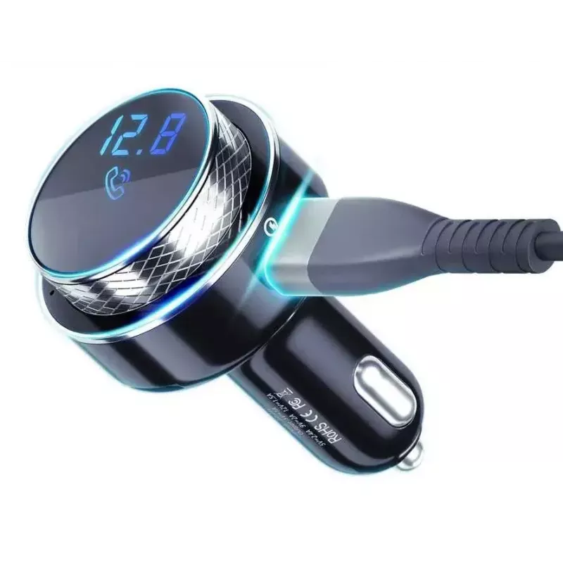FM raidītājs 3MK Hyper Car 87.5 - 99.8 MHz USB Melns