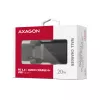 Sienas lādētājs Axagon ACU-PD20 1x QC3.0/AFC/FCP/PD Type-C 20W melns