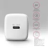 Axagon ACU-PD20W sienas lādētājs 1x QC3.0/AFC/FCP/PD tipa C 20W balts Mobilais tālrunis, viedtālrunis, viedpulkstenis, planšetdators, universāls, pulkstenis AC Ātrā uzlāde Iekštelpām
