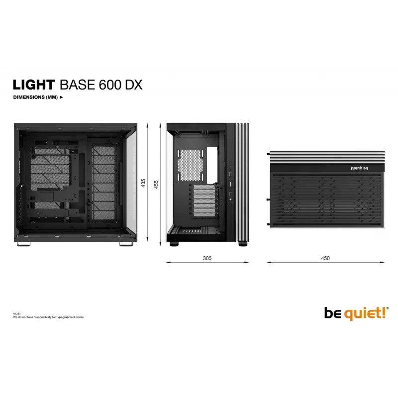 be quiet LIGHT BASE 600 DX Melns Midi Tower