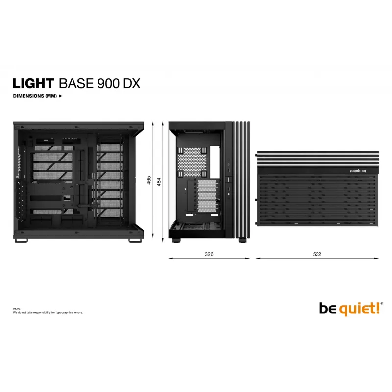 be quiet LIGHT BASE 900 DX Melns Full Tower