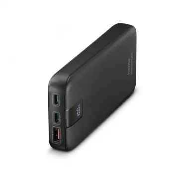 Hama 00201718 ārējais akumulators Litija polimēru (LiPo) 10000 mAh Antracīta