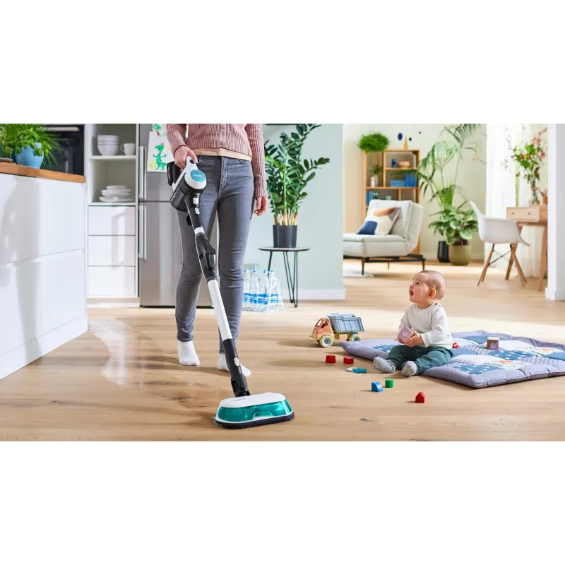 Bosch BCS71HYG1 stieņa putekļsūcējs/elektriskā slota Baterija Sausā un mitrā tīrīšana HEPA Bez maisiņa 0,3 L 23,5 W Melns, Balts 3 Ah