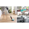 Bosch BCS71HYG1 stieņa putekļsūcējs/elektriskā slota Baterija Sausā un mitrā tīrīšana HEPA Bez maisiņa 0,3 L 23,5 W Melns, Balts 3 Ah