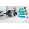 Bosch BCS71HYG1 stieņa putekļsūcējs/elektriskā slota Baterija Sausā un mitrā tīrīšana HEPA Bez maisiņa 0,3 L 23,5 W Melns, Balts 3 Ah