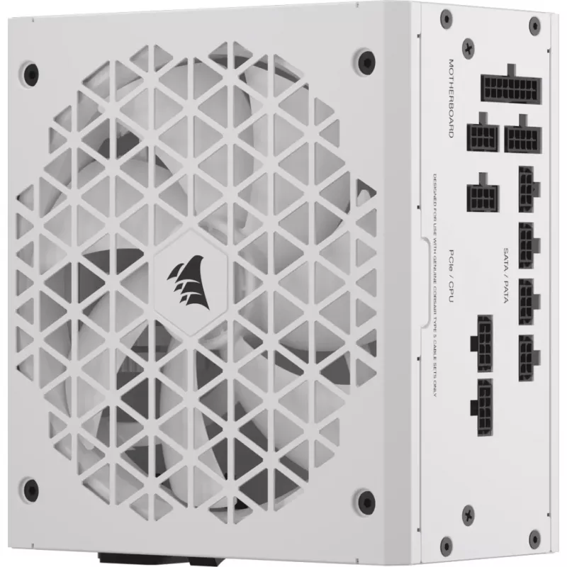 CORSAIR barošanas bloks - Rm750x Shift 80 Plus Gold pilnībā modulārs ATX - balts