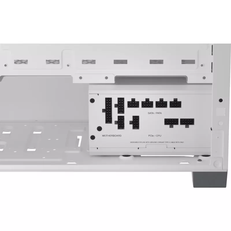 CORSAIR barošanas bloks - Rm750x Shift 80 Plus Gold pilnībā modulārs ATX - balts