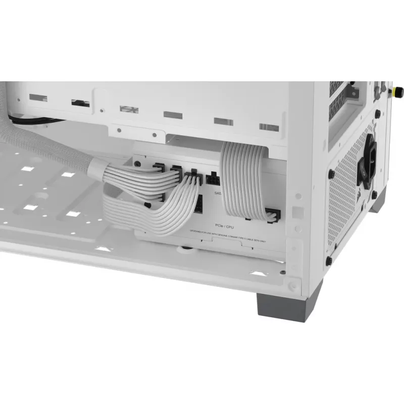 CORSAIR barošanas bloks - Rm750x Shift 80 Plus Gold pilnībā modulārs ATX - balts