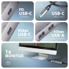 Axagon HMC-5H60 USB 5 Gbps centrālmezgls, 2x USB-A, 1x USB-C, HDMI 4K/60 Hz, PD 100 W, USB-C kabelis