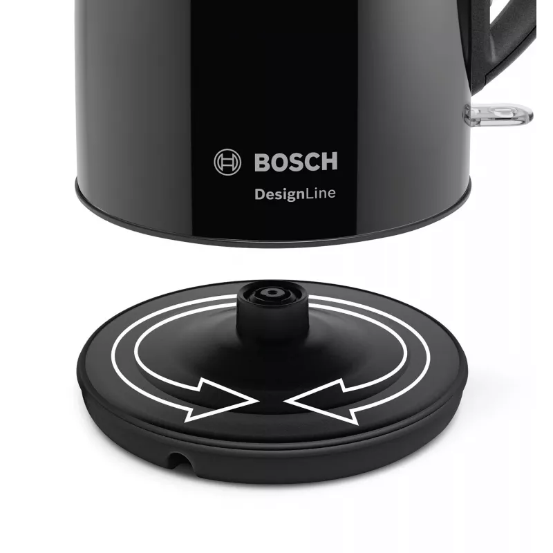 “Bosch TWK3P423” elektriskā tējkanna 1,7 l 2400 W melna