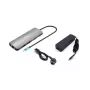 i-tec Metal USB-C Nano 2x Display Docking Station ar PD 100 W + lādētājs 100W