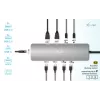 i-tec Metal USB-C Nano 2x Display Docking Station ar PD 100 W + lādētājs 100W
