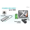 i-tec Metal USB-C Nano 2x Display Docking Station ar PD 100 W + lādētājs 100W
