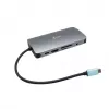 i-tec Metal USB-C Nano Dock HDMI/VGA ar LAN + lādētājs 100 W