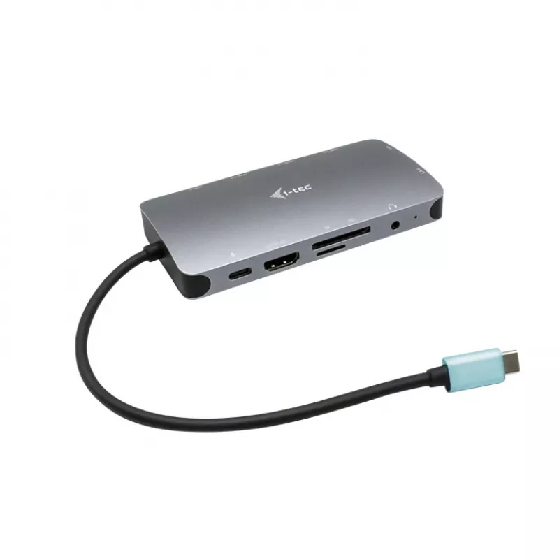 i-tec Metal USB-C Nano Dock HDMI/VGA ar LAN + lādētājs 100 W