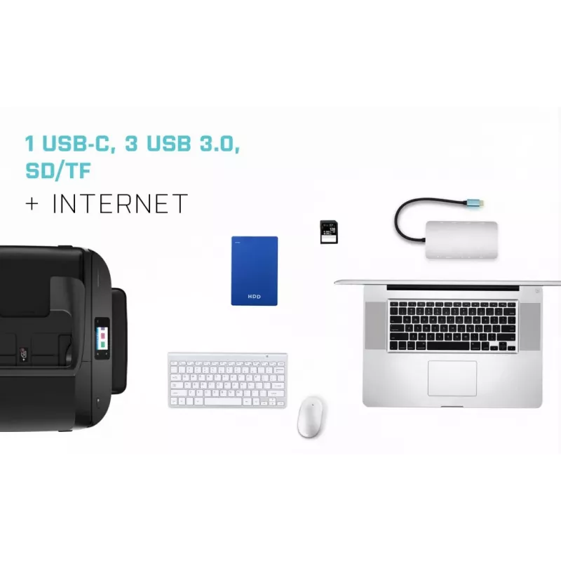 i-tec Metal USB-C Nano Dock HDMI/VGA ar LAN + lādētājs 100 W