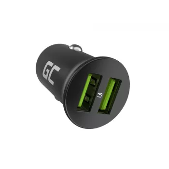 Auto/iekštelpu lādētājs zaļa Cell CADM-GC-36AA 36W 2x USB-A melns 3,6–12 V strāvas avotam