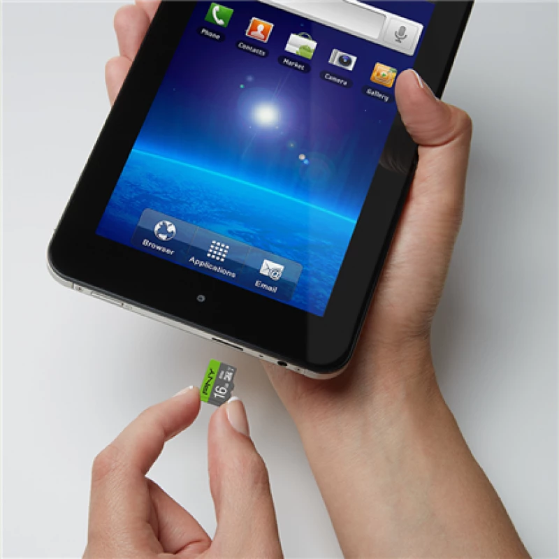 PNY Micro SD Elite 16GB Class 10 UHS-I U1 + SD adapteris, lasīšanas ātrums 100 MB/s