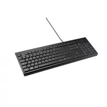 Kensington K63727WW, pilna izmēra (100%), vadu, USB, membrānas, QWERTY, melns