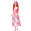 Barbie A Touch of Magic karaliskā lelle ar rozā un blondiem matiem, tauriņu raksta svārkiem un aksesuāriem