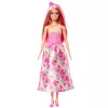 Barbie A Touch of Magic karaliskā lelle ar rozā un blondiem matiem, tauriņu raksta svārkiem un aksesuāriem