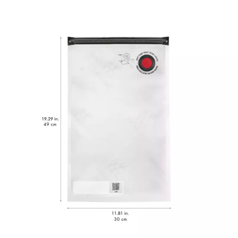 Vakuuma maisiņš ZWILLING FRESH & SAVE 36800-305-0, taisnstūrveida, 300×490 mm, hermētisks, rāvējslēdzēja aizdare, komplektā 3 gab.