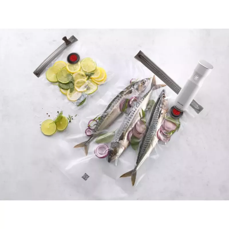 Vakuuma maisiņš ZWILLING FRESH & SAVE 36800-305-0, taisnstūrveida, 300×490 mm, hermētisks, rāvējslēdzēja aizdare, komplektā 3 gab.