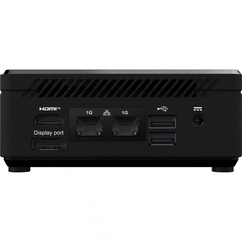 MSI Cubi N ADL S-078EU Intel® N N100 4 GB DDR4-SDRAM 128 GB SSD Windows 11 Pro Mini PC Melns