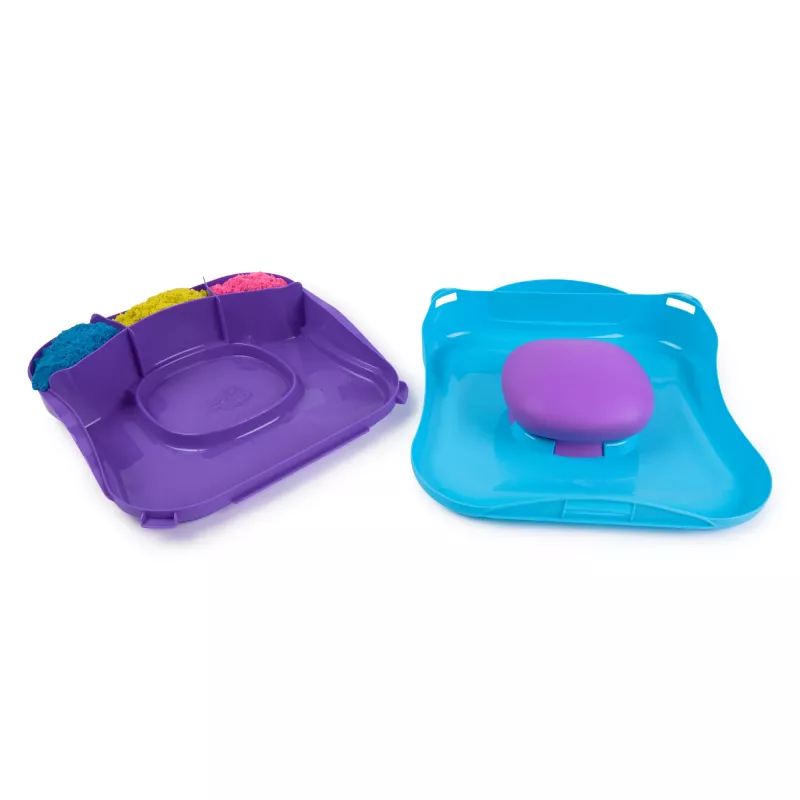Kinetic Sand , SquishMotion, Lieldienu groziņa pildījums, ietver 1 mārciņu formējamo rotaļu smilšu, spiedoga rīku un 5 instrumentus, uzglabāšanas futrāli, sensorās rotaļlietas bērniem no 5 gadu vecuma