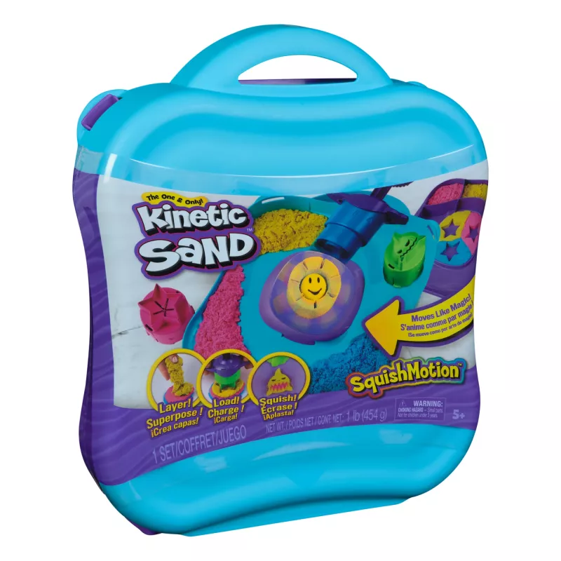 Kinetic Sand , SquishMotion, Lieldienu groziņa pildījums, ietver 1 mārciņu formējamo rotaļu smilšu, spiedoga rīku un 5 instrumentus, uzglabāšanas futrāli, sensorās rotaļlietas bērniem no 5 gadu vecuma