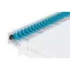 DIGITUS optiskās šķiedras slīdošā savienojuma kārba, 1U, aprīkota ar 24x LC duplex, iekļ. M 25 skrūvi, savienojuma kaseti, OM3 krāsainiem savienotājiem, adapteri