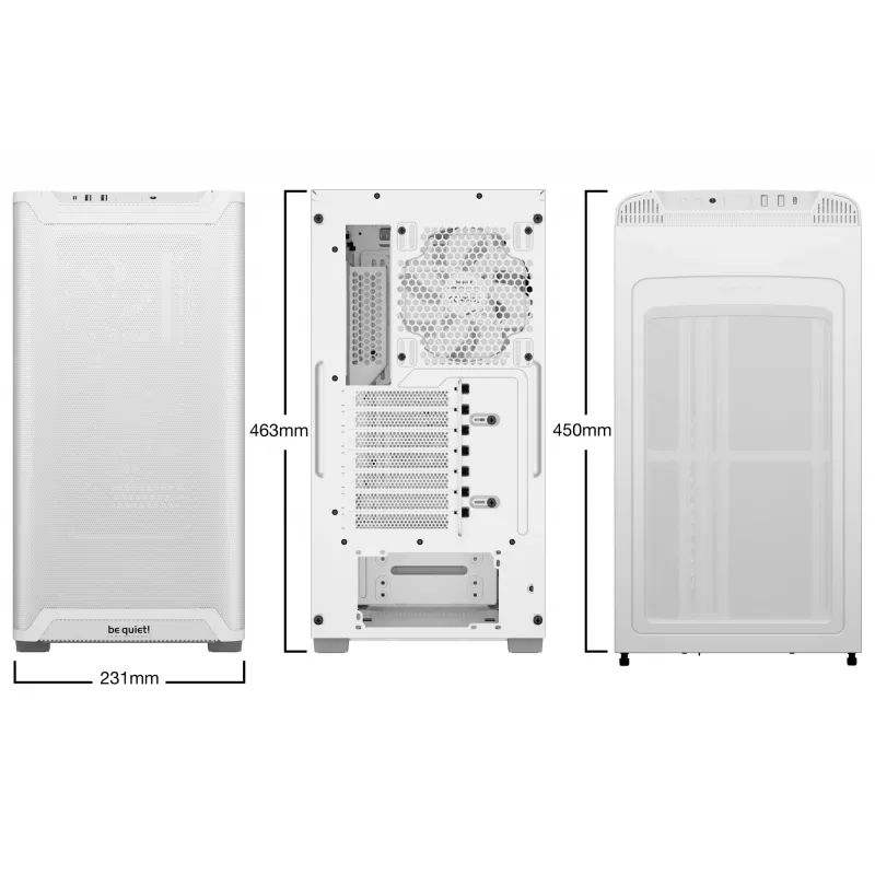 be quiet PURE BASE 501 Airflow Window balta Midi Tower