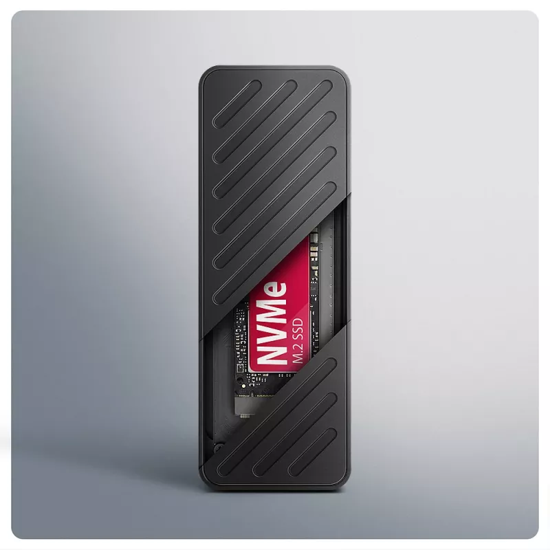 Axagon EEM2-20G USB-C 20Gbps - M.2 NVMe SSD ARMORED box, SSD korpuss, M.2, M.2, NVMe-oF, PCI Express, 20 Gbit/s, USB savienojamība, Melns