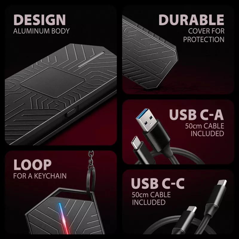Axagon EEM2-GAM ārējā USB-C 10Gbps metāla kaste M.2 NVMe un SATA SSD diskiem. Bez skrūvēm