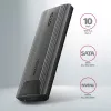 Axagon EEM2-GTS2 ārējā USB-C 10Gbps metāla kaste M.2 NVMe un SATA SSD diskiem. Bezskrūvju