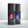 Axagon EEM2-GTS2 ārējā USB-C 10Gbps metāla kaste M.2 NVMe un SATA SSD diskiem. Bezskrūvju