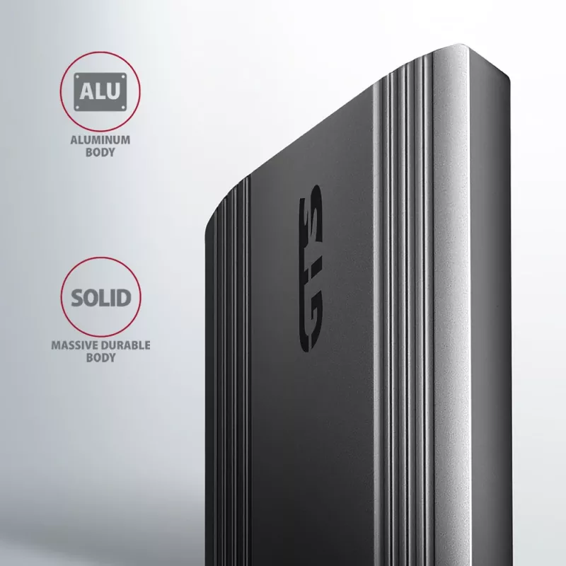 Axagon EEM2-GTS2 ārējā USB-C 10Gbps metāla kaste M.2 NVMe un SATA SSD diskiem. Bezskrūvju